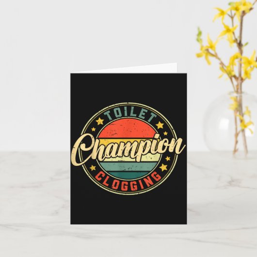 Toilet Clogging Chamon  Kaart (Gele Bloem)
