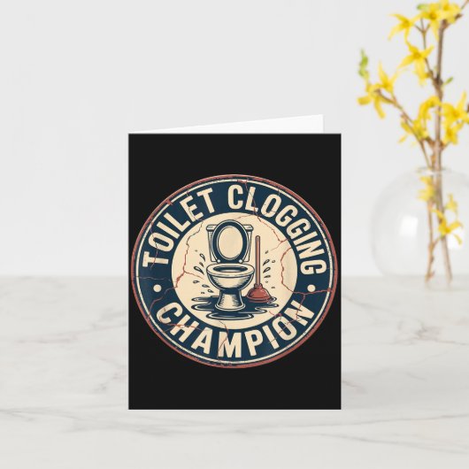 Toilet Clogging Chamon  Kaart (Gele Bloem)