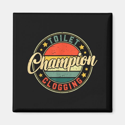 Toilet Clogging Chamon  Magneet (Voorkant)