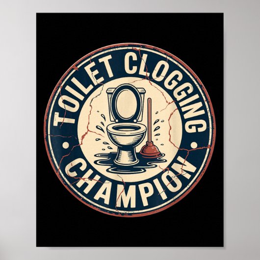 Toilet Clogging Chamon Poster (Voorkant)