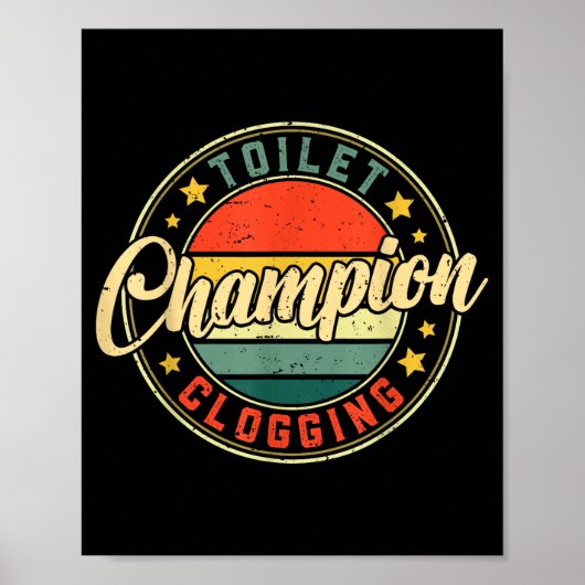Toilet Clogging Chamon  Poster (Voorkant)