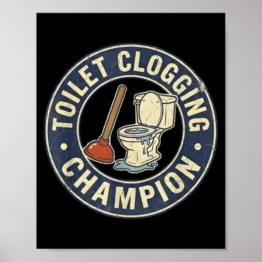 Toilet Clogging Chamon  Poster (Voorkant)