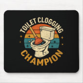 Toilet Clogging Chamon Tee Funny Meme  Muismat (Voorkant)
