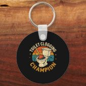 Toilet Clogging Chamon Tee Funny Meme  Sleutelhanger (Voorkant)