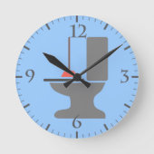 Toilet en zuiger ronde klok (Voorkant)