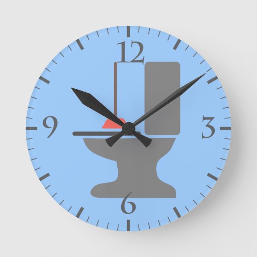 Toilet en zuiger ronde klok (Voorkant)