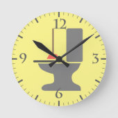 Toilet en zuiger ronde klok (Voorkant)