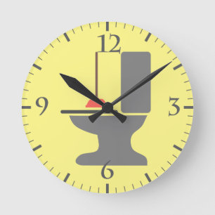 Toilet en zuiger ronde klok