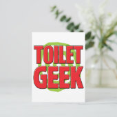 Toilet Geek Briefkaart (Staand voorkant)