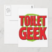 Toilet Geek Briefkaart (Voorkant / Achterkant)