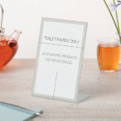 Toilet Geen spoelteken Reclamebord Met Voetstuk (Insitu)