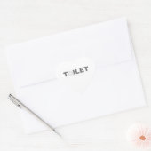 Toilet Hart Sticker (Envelop)