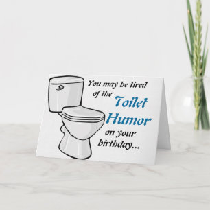 Toilet Humor Birthday Card Kaart