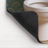 Toilet in een retro badkamer muismat (Hoek)