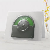 Toilet Indicator Vacant Kaart (Gele Bloem)