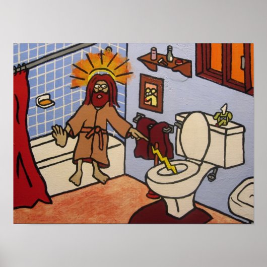 Toilet Jesus Poster (Voorkant)