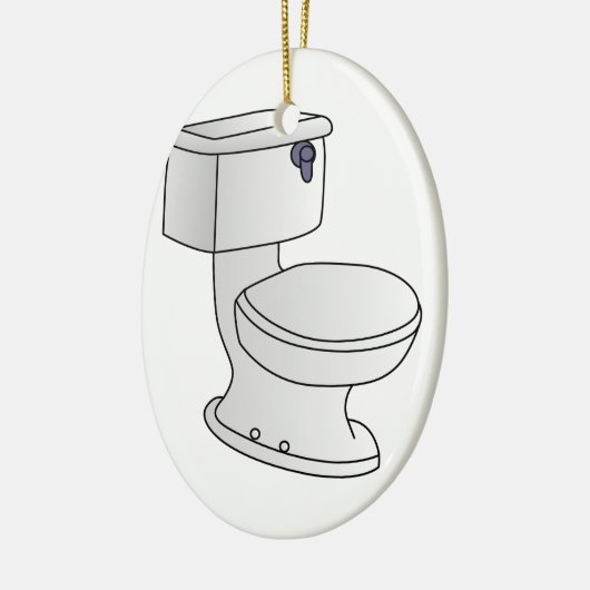 Toilet Keramisch Ornament (Links)