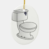 Toilet Keramisch Ornament (Voorkant)