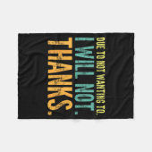 Toilet Later Feelin' Clog Saying Might HumorFeelin Fleece Deken (Voorkant (Horizontaal))