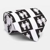 Toilet Logo Stropdas (Opgerold)