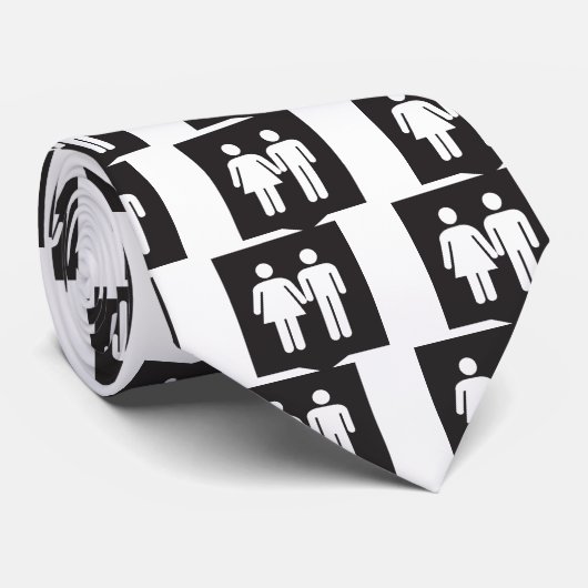 Toilet Logo Stropdas (Opgerold)