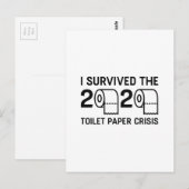 Toilet Paper 2020-crisis Briefkaart (Voorkant / Achterkant)
