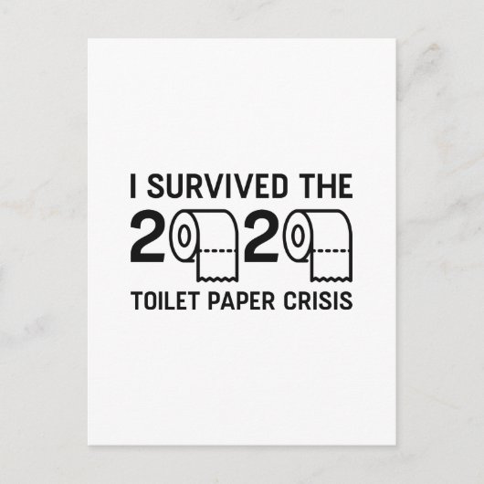 Toilet Paper 2020-crisis Briefkaart (Voorkant)