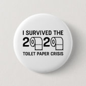 Toilet Paper 2020-crisis Ronde Button 5,7 Cm (Voorkant)