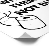 Toilet Paper Advertentie Funny Poster (Hoek)