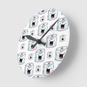 Toilet Paper Clock Ronde Klok (Hoek)