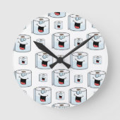 Toilet Paper Clock Ronde Klok (Voorkant)