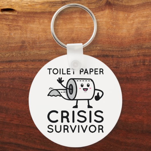 Toilet Paper Crisis Survivor Sleutelhanger (Voorkant)