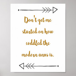 Toilet Paper Funny Bathroom Quote Poster