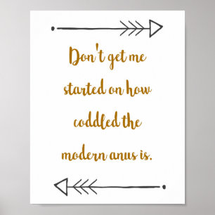 Toilet Paper Funny Bathroom Quote Poster