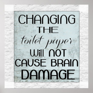 toilet paper humor poster
