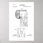  Toilet Paper Invention Patent (1891) Poster (Voorkant)