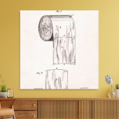 Toilet Paper nr. 465,588, ingediend door S. Wheele Canvas Afdruk (Insitu (Woonkamer))