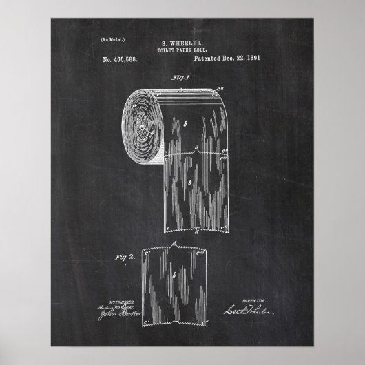 Toilet Paper-patent Poster (Voorkant)