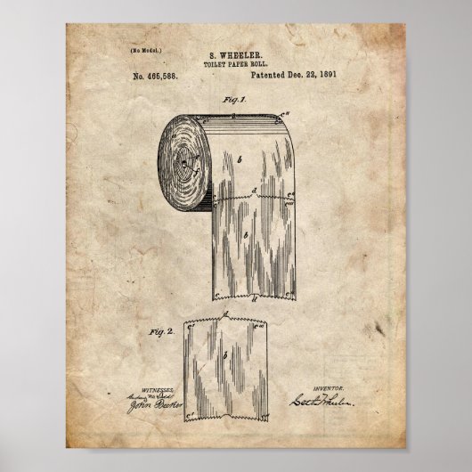 Toilet Paper-patent Poster (Voorkant)