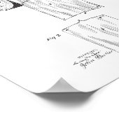 Toilet Paper Patent Poster, Bathroom Print Decor (Hoek)