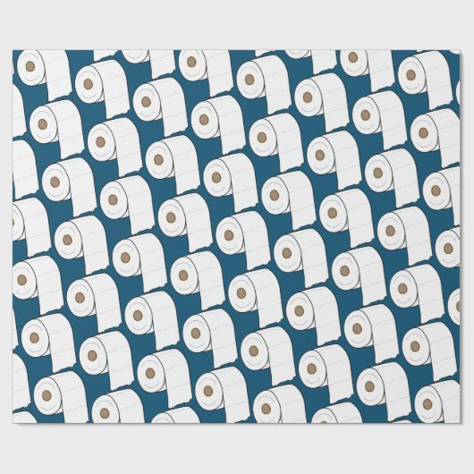 Toilet Paper Pattern Birthday Quarantine Cadeaupapier (Vlak)