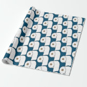 Toilet Paper Pattern Birthday Quarantine Cadeaupapier (Uitgerold)
