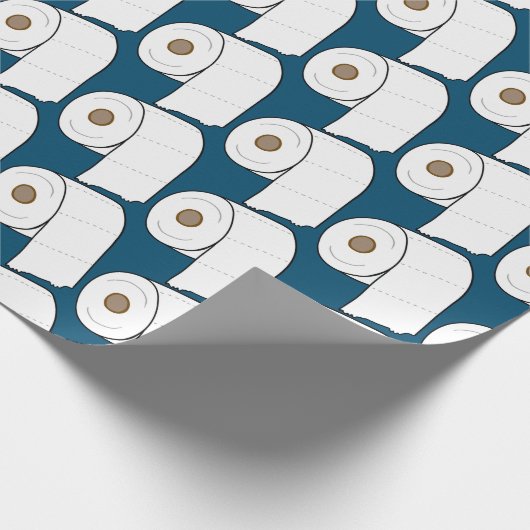 Toilet Paper Pattern Birthday Quarantine Cadeaupapier (Hoek)