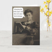 Toilet Paper Quote Kaart (Gele Bloem)