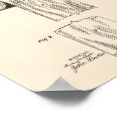 Toilet Paper Roll 1891 Patent Art - Old Peper Poster (Hoek)