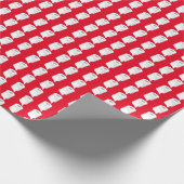 Toilet Paper Roll Funny Quarantine Theme Red Cadeaupapier (Hoek)