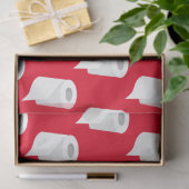 Toilet Paper Roll Funny Quarantine Theme Red Tissuepapier (Geschenk)