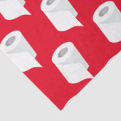 Toilet Paper Roll Funny Quarantine Theme Red Tissuepapier (Detail)