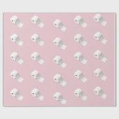 Toilet paper roll grappige quarantaine cadeaupapier (Vlak)