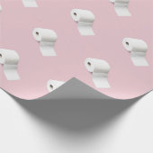 Toilet paper roll grappige quarantaine cadeaupapier (Hoek)